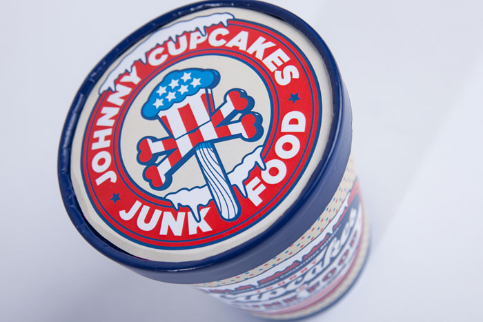 t-shirt packaging concepts: johnny cupcakes