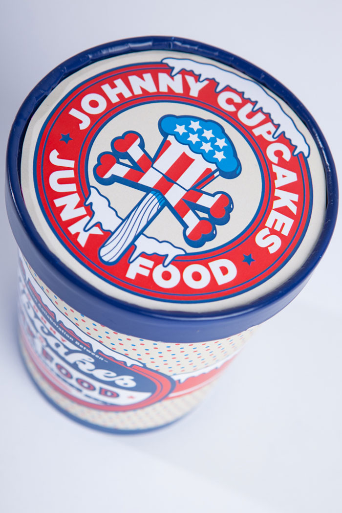 t-shirt packaging concepts: johnny cupcakes junk food