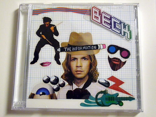 Clear CD cases beck the information