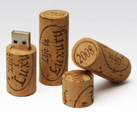 wedding flash drive cork