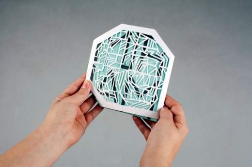 cd packaging paper cut out design