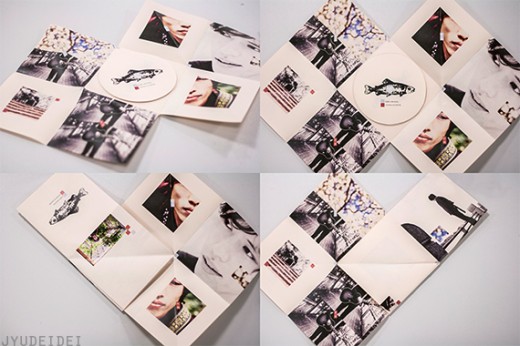 Foldable paper CD packaging