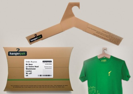 hanger creative t-shirt packaging