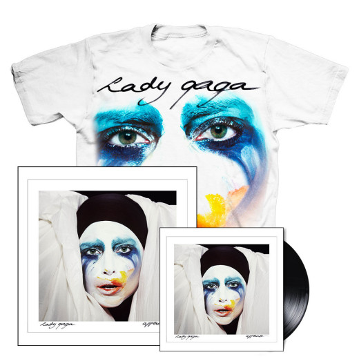 t-shirt and vinyl bundle- Lady Gaga