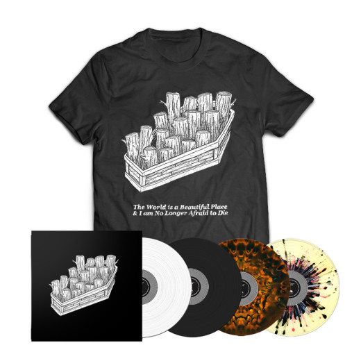 t-shirt and vinyl bundle- The World is a Beautiful Place