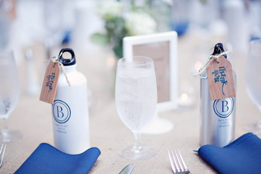 Practical wedding giveaways- water bottle
