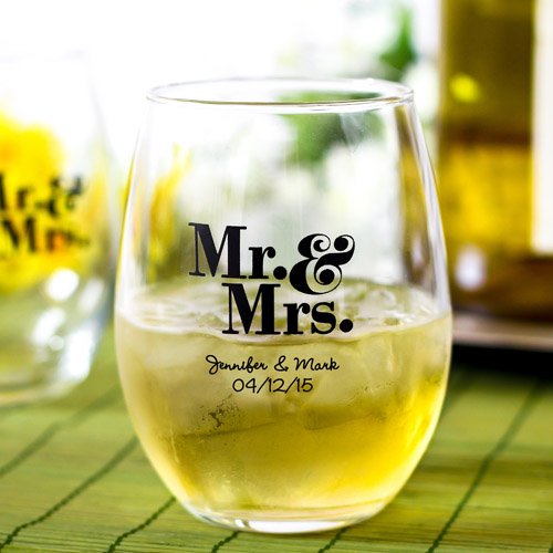 Practical wedding giveaways- beverage glass