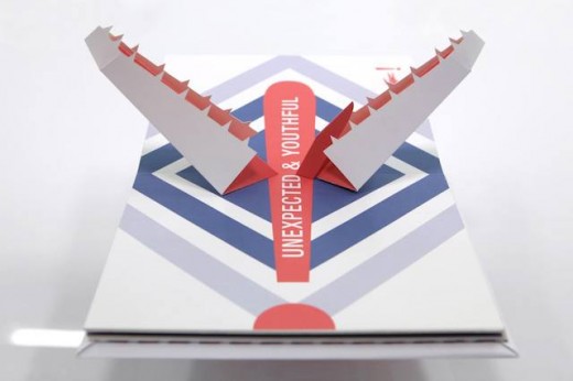 popup 3d collateral branding- lacoste book