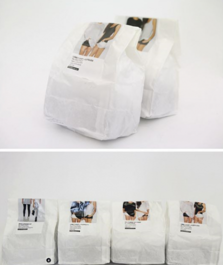 paperbag with sticker